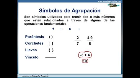 NÚMEROS ENTEROS. Símbolo de Agrupación. Paréntesis, Corchetes, Llaves y Vínculos - YouTube