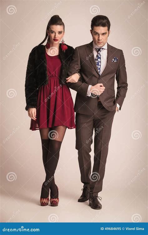 Elegant Couple Posing Holding Arm Stock Photos - Free & Royalty-Free ...