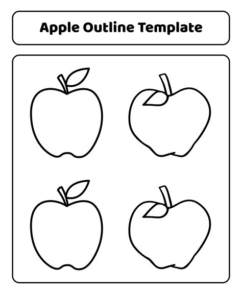 Apple Printable Template