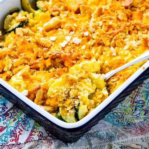 Cheesy Squash, Zucchini, and Corn Casserole - Spicy Southern Kitchen