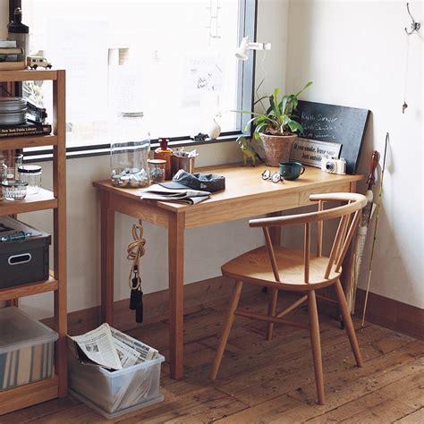 Image result for muji desk | Muji home, Oak desk, Muji room