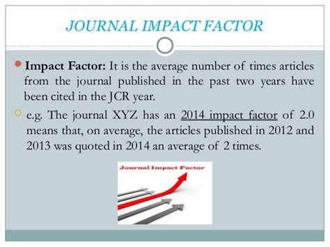 journal and impact factor