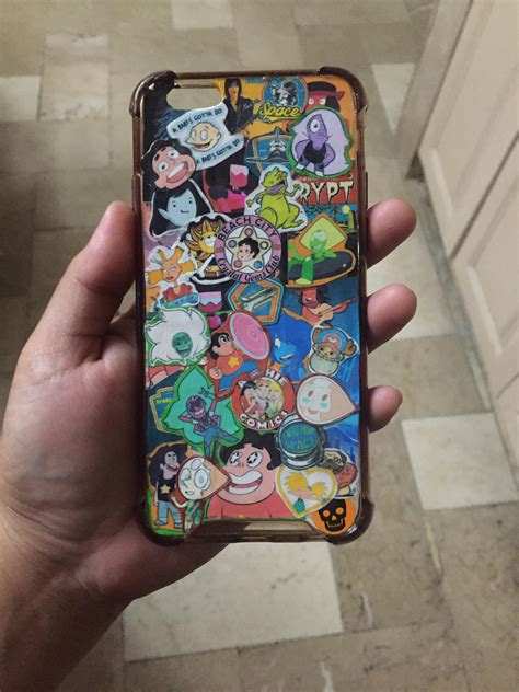 DIY Phone Case with a some SU stickers from a local con : r/stevenuniverse