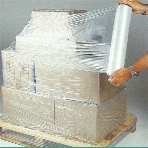 Clear 4 Pack 80 Gauge Packing Shrink Wrap Roll Stretch Film Wrap 18 Inch x 1500 Feet ...