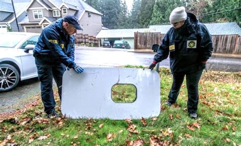 NTSB shares photos of door plug that blew off Alaska Airlines jet. Found near Portland, Oregon ...