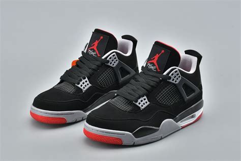 Black Red Air Jordan 4 (IV) Retro “Bred” 2019 - FavSole.com