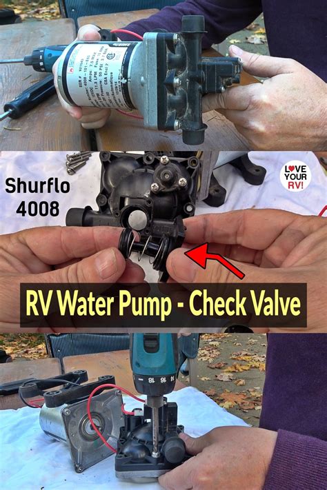 RV Water Pump Check Valve Function and Replacement How-to - Shurflo 4008