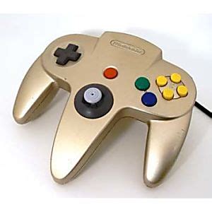 Original Nintendo 64 N64 Gold Controller Used