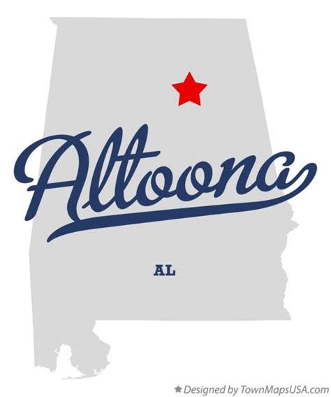 Map of Altoona, AL, Alabama