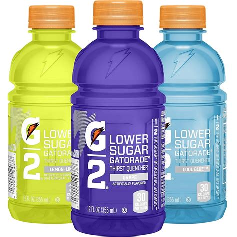 Gatorade G2 Thirst Quencher Lower Sugar Sports Drink, 3 Flavor Variety ...