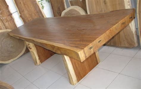 Suar Wood Slab Tables in Stock - Indonesia Export