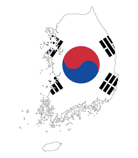 South Korea map flag inside 22797791 PNG