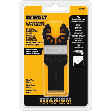 DEWALT Bi-Metal Oscillating Multi-Material Titanium Tool Blade Cutting ...