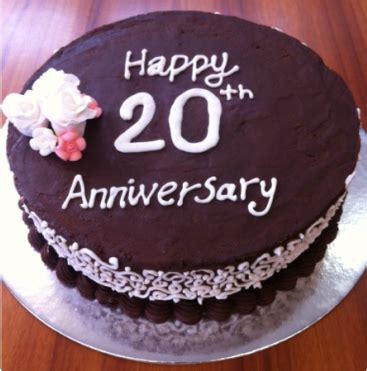 20th Wedding Anniversary Cake - Sugar Cup Baker