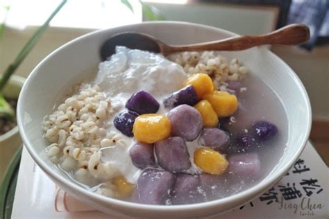 Taro and Sweet Potato Balls and Sago in the Seeds of Job’s Tear Sweet Soup – Ying Chen Blog ...