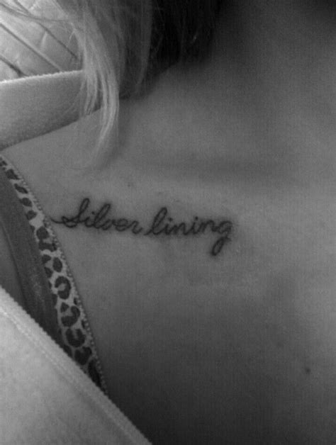 Silver lining | Tattoo quotes, Skin art, Tattoos