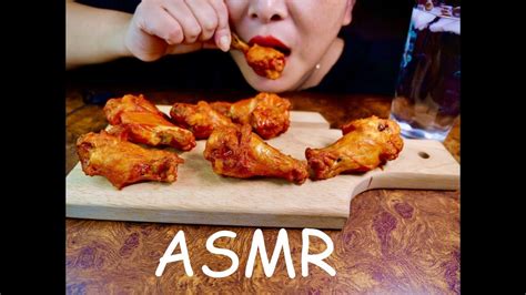 ASMR: HOT SPICY FRIED CHICKEN WINGS | Spicy fried chicken, Hot spicy ...