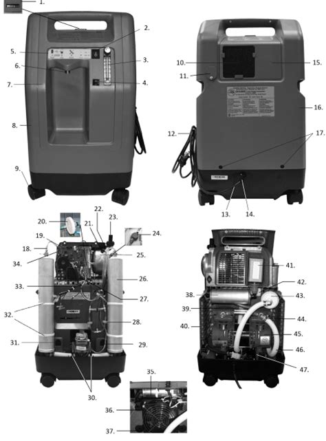 DeVilbiss 5 Liter Oxygen Concentrator Replacement Parts by Drive ...