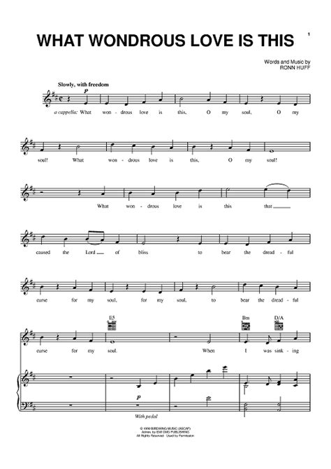 What Wondrous Love Is This" Sheet Music by Steve Green for Piano/Vocal/Chords - Sheet Music Now