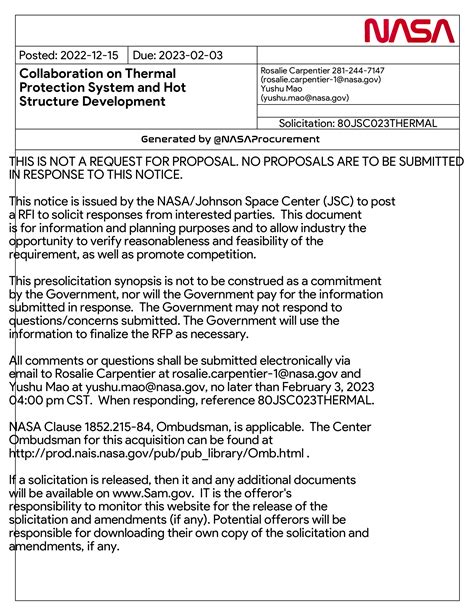 NASA Contracts (@NASAProcurement) / Twitter