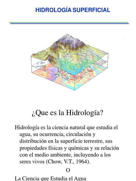 hidrologia superficial.pptx | Hidrologia | Líquidos | Prueba gratuita ...