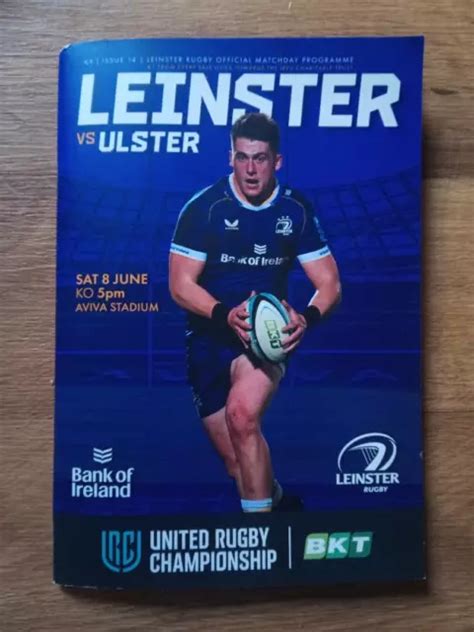 LEINSTER V ULSTER RUGBY PROGRAMME, JUNE 2024. IRELAND. £0.99 - PicClick UK