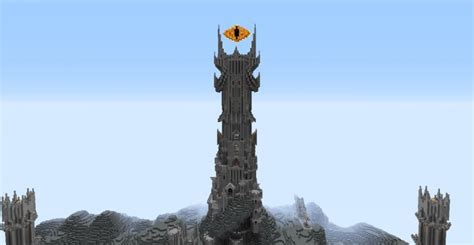 Barad Dur, the dark tower of Sauron.Lord of the Rings. Minecraft Project