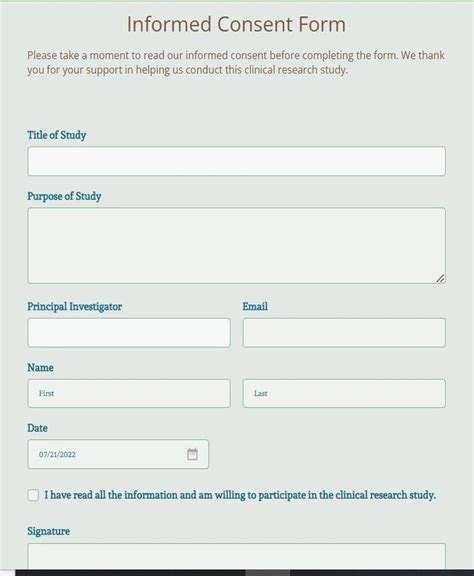 Free Medical Consent Forms For Child | 123FormBuilder