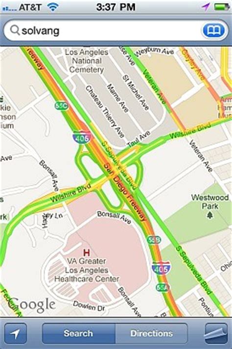 Los Angeles Google Map Traffic Feature - The Vacation Gals