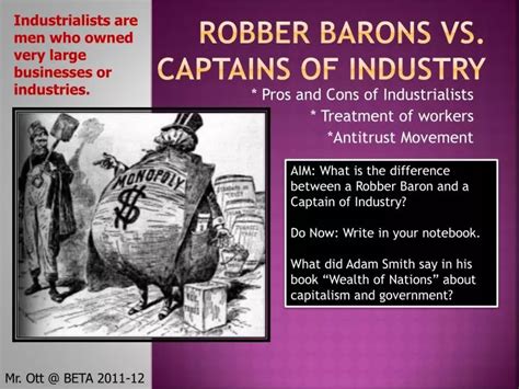 PPT - Robber Barons vs. Captains of Industry PowerPoint Presentation ...