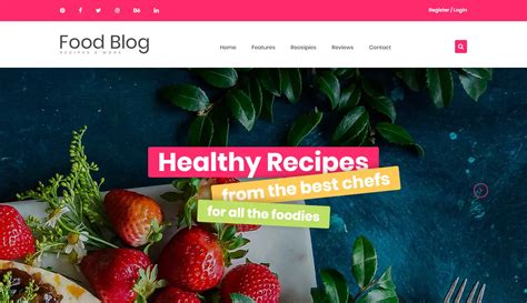 Foodblog: a Free Food Blog Website Template | Best Free HTML/CSS Templates