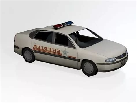 Vintage Sheriff Car Free 3d Model - .3ds, .Max - Open3dModel