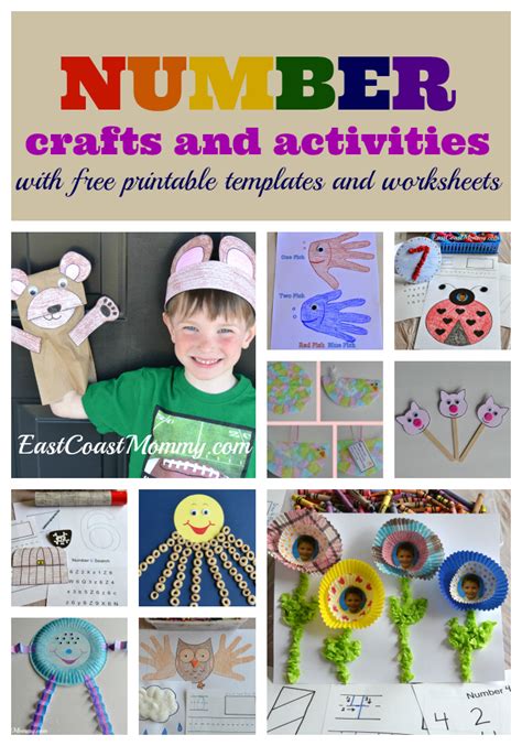 East Coast Mommy: Number Crafts and Activities (1-10)... including free ...