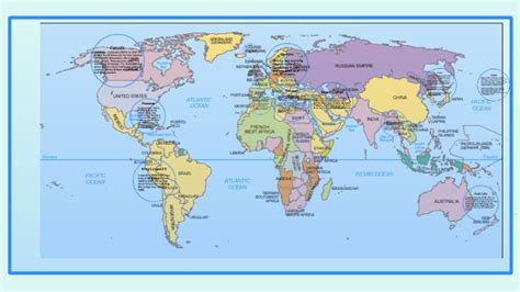 Annotated Imperialism Map by Emma Christopher on Prezi