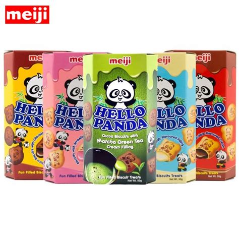 MEIJI Hello Panda Chocolate Cream Biscuit 43g | Shopee Philippines