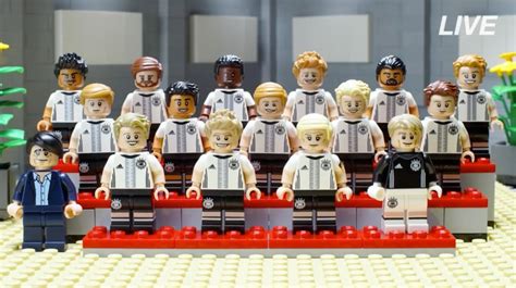 Die Fußball Nationalmannschaft als Lego Figuren