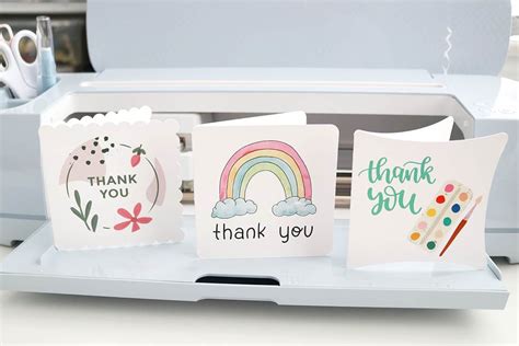 Easy Cricut Print Then Cut Thank You Cards For Your Etsy Customers - Aubree Originals