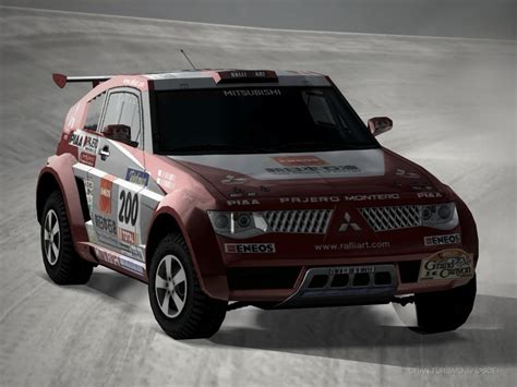 Mitsubishi PAJERO Evo Rally raid car driving 4 by patemvik on DeviantArt