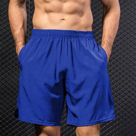 Anself - Men Sport Shorts Fitness Running Sport Wear Elastic Waist Hot ...