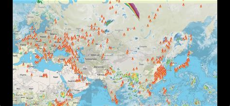 Fire Map Of The World As Of 08/25/23