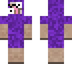 Surprised Purple Shep | Minecraft Skin