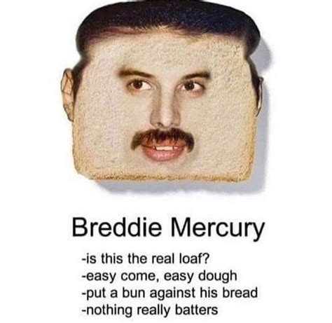 Breddie Mercury | Freddie Mercury | Queen humor, Queen meme, Really ...