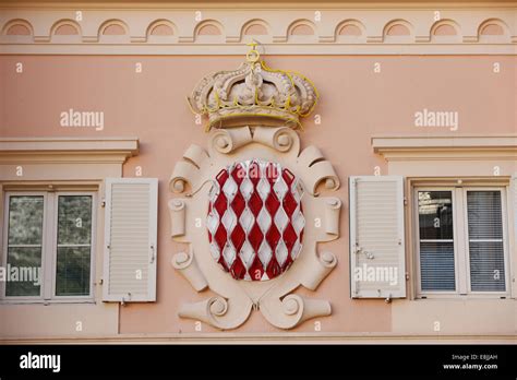 Coat of arms of Monaco Stock Photo - Alamy