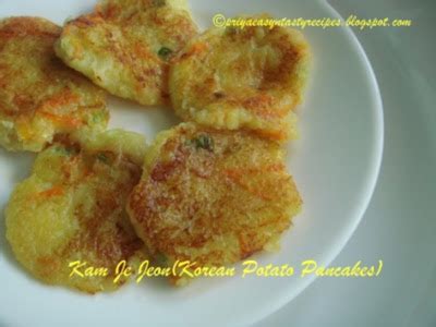 Priya's Versatile Recipes: Kam Ja Jeon (Korean Potato Pancakes)