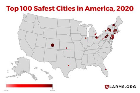 Top 100 Safest Cities in America | National Council For Home Safety and Security