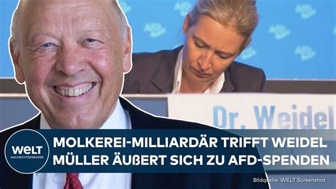 AFD: Äußerung zu Spenden! Molkerei-Milliardär Theo Müller bestätigt ...