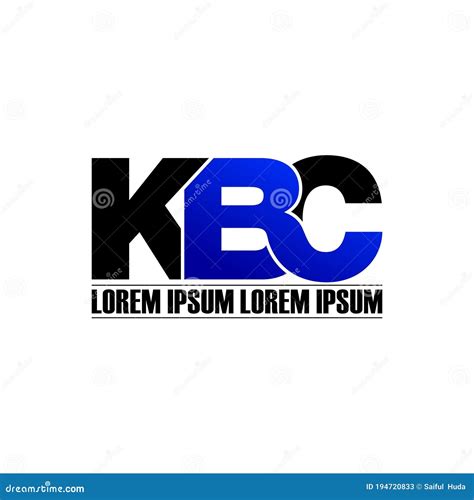 Letter KBC Simple Monogram Logo Icon Design. Stock Vector ...