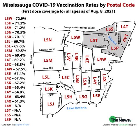 MAP: Mississauga postal codes with highest and lowest COVID-19 ...