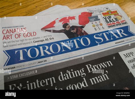 toronto stars newspaper front page Stock Photo - Alamy