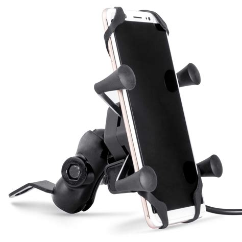 Autofy A-12 X-Grip Premium Bike Mobile Charger & Phone Holder Bike ...